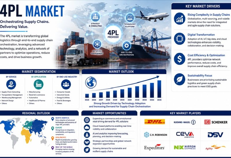 4PL Market to Near $158.61 Billion by 2035 as Supply Chain Orchestration Becomes a Strategic Imperative